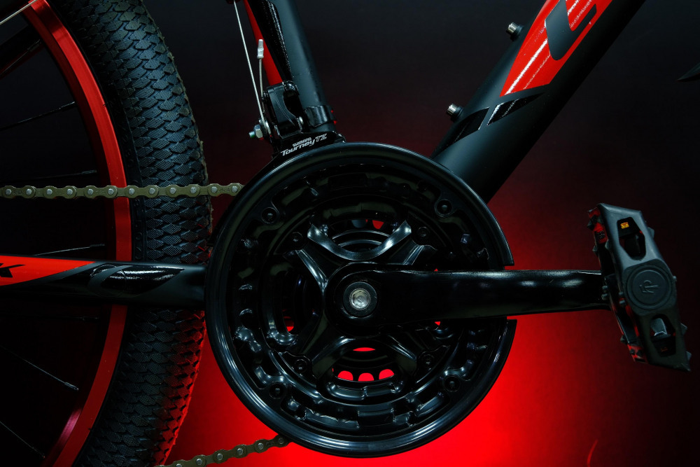 Lorak Dynamic 24 18sp Матовый Чёрный/Красный