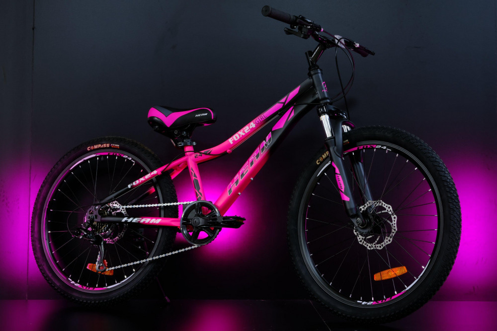 Heam FOX 24 Girl Матовый Чёрный/Розовый